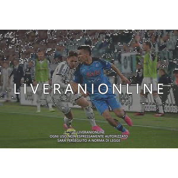 Torino 21.04.2023 Allianz Stadium Juventus vs Napoli Campionato Calcio Serie A TIM 2022/2023 31a giornata Nella foto: hirving lozano e federico chiesa ©AGENZIA ALDO LIVERANI SAS