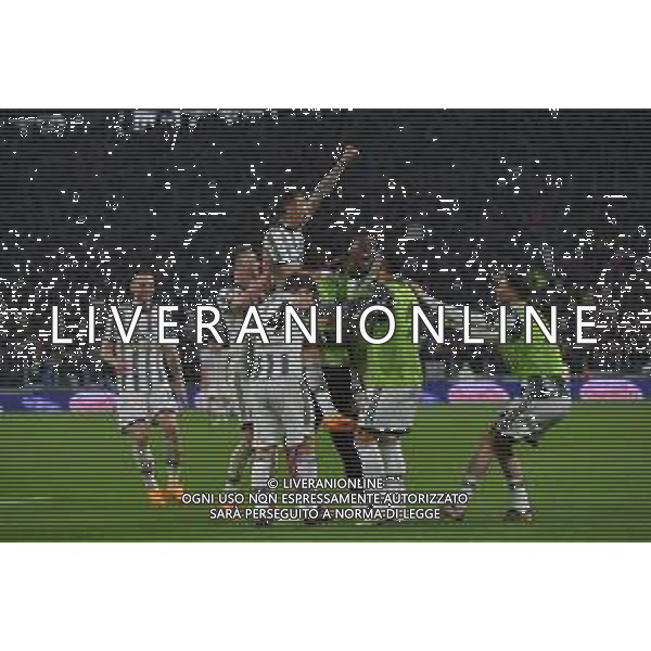 Torino 21.04.2023 Allianz Stadium Juventus vs Napoli Campionato Calcio Serie A TIM 2022/2023 31a giornata Nella foto: esultanza juventus prima che venisse annullato dal var il gol di angel di maria ©AGENZIA ALDO LIVERANI SAS