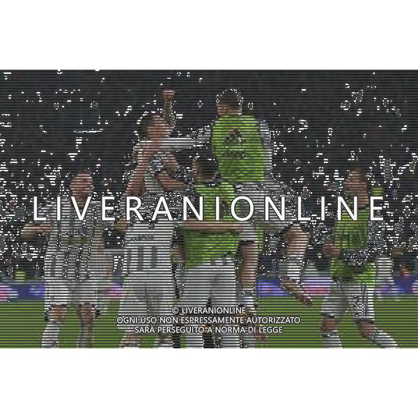 Torino 21.04.2023 Allianz Stadium Juventus vs Napoli Campionato Calcio Serie A TIM 2022/2023 31a giornata Nella foto: esultanza juventus prima che venisse annullato dal var il gol di angel di maria ©AGENZIA ALDO LIVERANI SAS