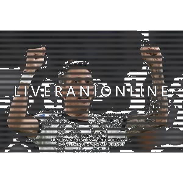 Torino 21.04.2023 Allianz Stadium Juventus vs Napoli Campionato Calcio Serie A TIM 2022/2023 31a giornata Nella foto: esultanza angel di maria prima che gli venisse annullato il gol dal var ©AGENZIA ALDO LIVERANI SAS