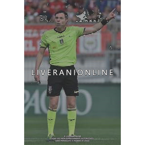 TVRG l\'arbitro Juan Luca Sacchi di Macerata Monza vs Fiorentina Monza 23-04-2023 U-Power Stadium Campionato Serie A TIM - 31a giornata foto Roberto Garavaglia/ag. Aldo Liverani sas / AGENZIA ALDO LIVERANI SAS