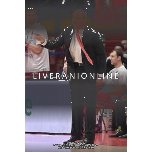 © TVRG Ettore Messina allenatore Olimpia Milano EA7 Emporio Armani Milano vs NutriBullet Treviso Basket Assago (MI) 23-04-2023 Mediolanum Forum Campionato Serie A UnipolSai - 28a giornata foto Roberto Garavaglia/ag. Aldo Liverani sas / AGENZIA ALDO LIVERANI SAS