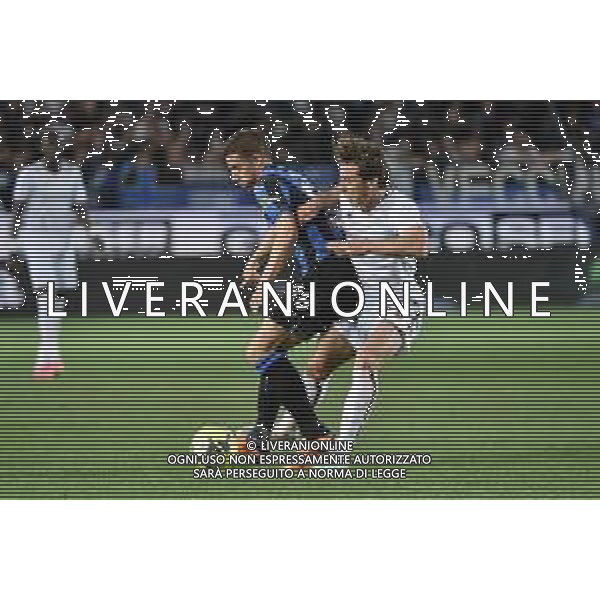 TVRG Mario Pasalic (Atalanta) e Edoardo Bove (Roma) Atalanta vs Roma Bergamo 24-04-2023 Gewiss Stadium - Stadio Atleti Azzurri d\'Italia Campionato Serie A TIM - 31a giornata foto Roberto Garavaglia/ag. Aldo Liverani sas / AGENZIA ALDO LIVERANI SAS