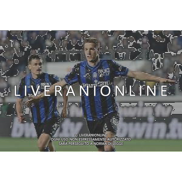TVRG Mario Pasalic (Atalanta) esulta dopo il gol dell\'1 a 0 Atalanta vs Roma Bergamo 24-04-2023 Gewiss Stadium - Stadio Atleti Azzurri d\'Italia Campionato Serie A TIM - 31a giornata foto Roberto Garavaglia/ag. Aldo Liverani sas / AGENZIA ALDO LIVERANI SAS