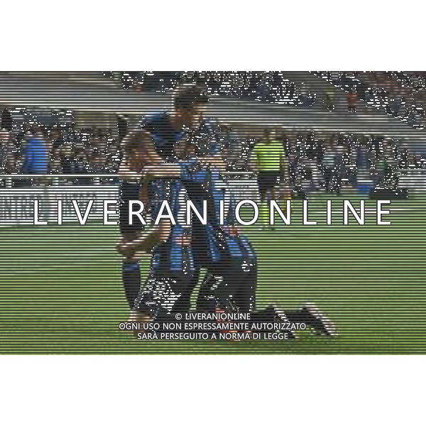 TVRG esultanza Atalanta dopo il gol dell\'1 a 0 Mario Pasalic Atalanta vs Roma Bergamo 24-04-2023 Gewiss Stadium - Stadio Atleti Azzurri d\'Italia Campionato Serie A TIM - 31a giornata foto Roberto Garavaglia/ag. Aldo Liverani sas / AGENZIA ALDO LIVERANI SAS