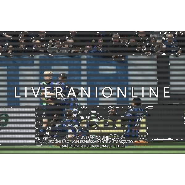 TVRG esultanza Atalanta dopo il gol del 2 a 0 Atalanta vs Roma Bergamo 24-04-2023 Gewiss Stadium - Stadio Atleti Azzurri d\'Italia Campionato Serie A TIM - 31a giornata foto Roberto Garavaglia/ag. Aldo Liverani sas / AGENZIA ALDO LIVERANI SAS