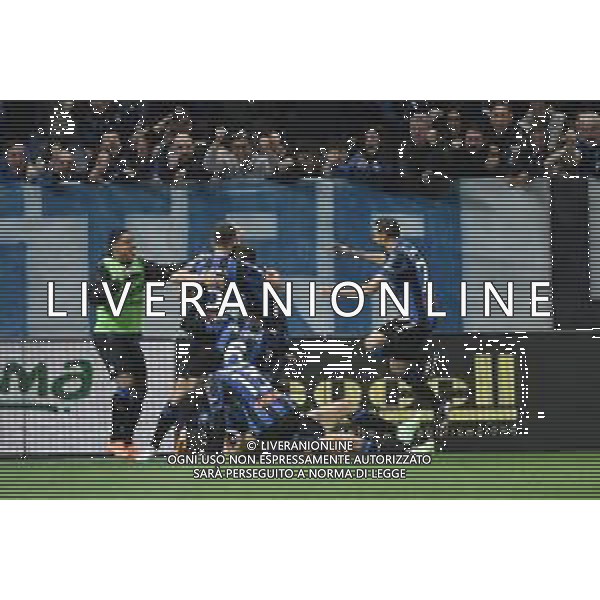 TVRG esultanza Atalanta dopo il gol del 2 a 0 Atalanta vs Roma Bergamo 24-04-2023 Gewiss Stadium - Stadio Atleti Azzurri d\'Italia Campionato Serie A TIM - 31a giornata foto Roberto Garavaglia/ag. Aldo Liverani sas / AGENZIA ALDO LIVERANI SAS