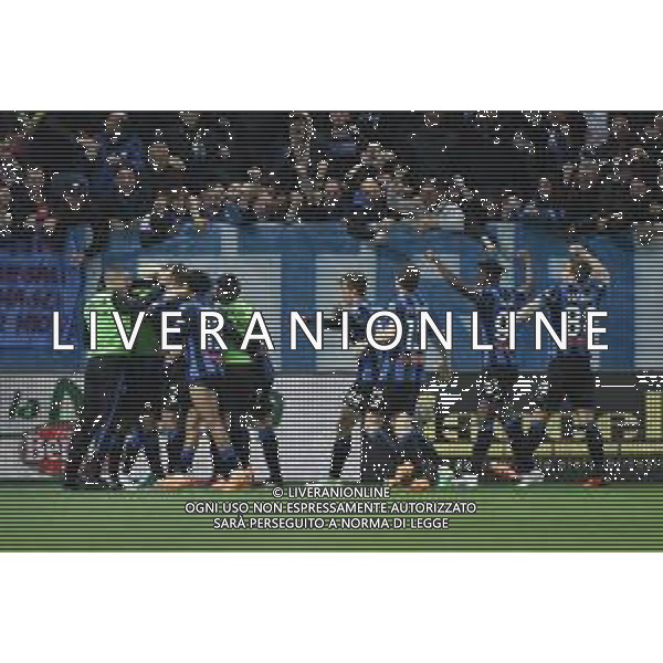 TVRG esultanza Atalanta dopo il gol del 2 a 0 Atalanta vs Roma Bergamo 24-04-2023 Gewiss Stadium - Stadio Atleti Azzurri d\'Italia Campionato Serie A TIM - 31a giornata foto Roberto Garavaglia/ag. Aldo Liverani sas / AGENZIA ALDO LIVERANI SAS