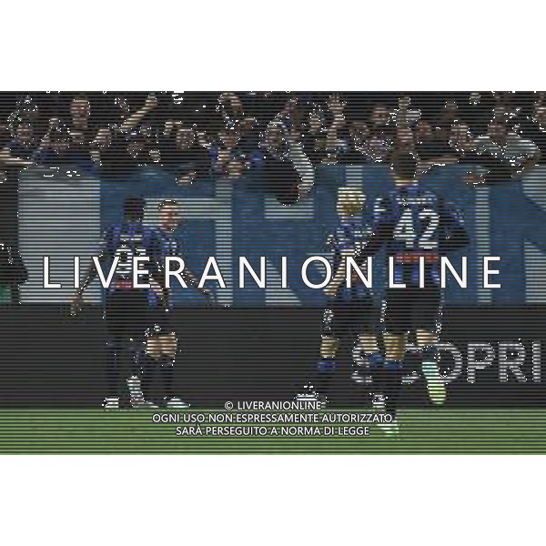 TVRG esultanza Atalanta dopo il gol del 3 a 1 Atalanta vs Roma Bergamo 24-04-2023 Gewiss Stadium - Stadio Atleti Azzurri d\'Italia Campionato Serie A TIM - 31a giornata foto Roberto Garavaglia/ag. Aldo Liverani sas / AGENZIA ALDO LIVERANI SAS
