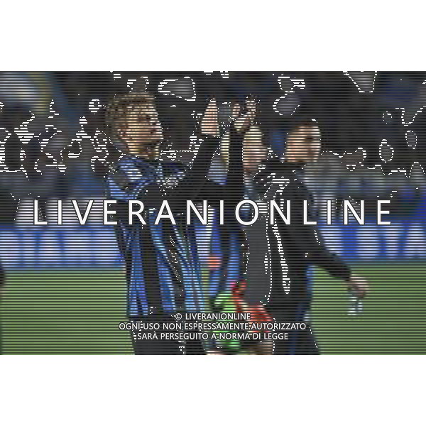 TVRG Giorgio Scalvini (Atalanta) esultanza a fine partita Atalanta vs Roma Bergamo 24-04-2023 Gewiss Stadium - Stadio Atleti Azzurri d\'Italia Campionato Serie A TIM - 31a giornata foto Roberto Garavaglia/ag. Aldo Liverani sas