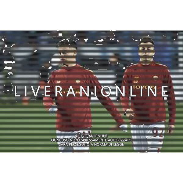 TVRG Paulo Dybala (Roma) e sulla DX Stephan El Shaarawy (Roma) Atalanta vs Roma Bergamo 24-04-2023 Gewiss Stadium - Stadio Atleti Azzurri d\'Italia Campionato Serie A TIM - 31a giornata foto Roberto Garavaglia/ag. Aldo Liverani sas