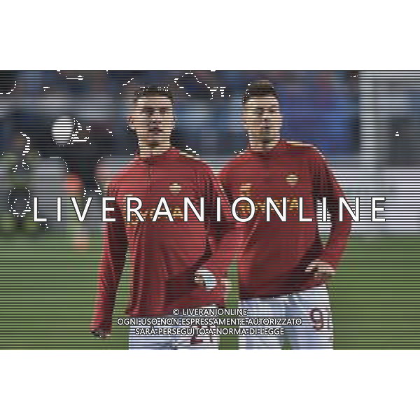 TVRG Paulo Dybala (Roma) e sulla DX Stephan El Shaarawy (Roma) Atalanta vs Roma Bergamo 24-04-2023 Gewiss Stadium - Stadio Atleti Azzurri d\'Italia Campionato Serie A TIM - 31a giornata foto Roberto Garavaglia/ag. Aldo Liverani sas