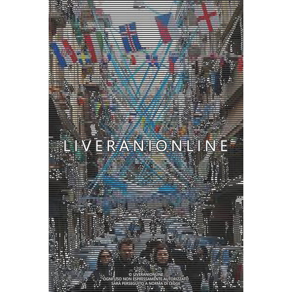 25-04-2023 NAPOLI- LA CITTA\' SI PREPARA AI FESTEGGIAMENTI DEL TERZO SCUDETTO FOTO MOSCA/AG. ALDO LIVERANI