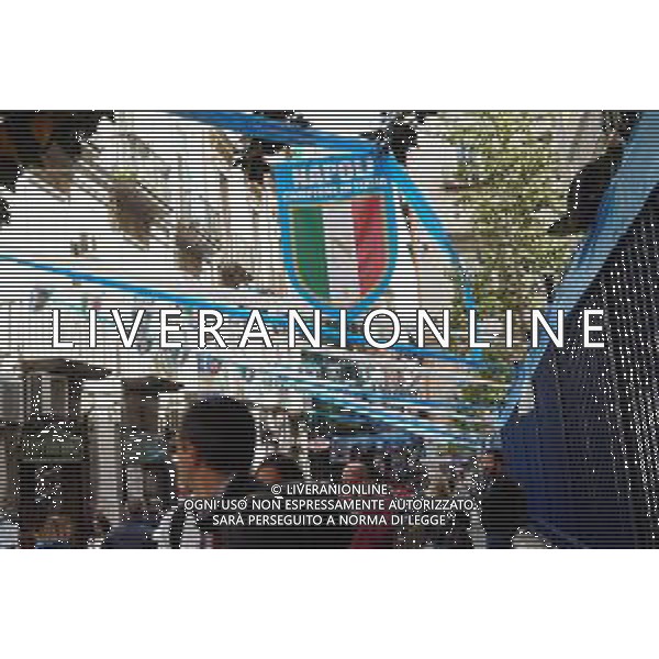 25-04-2023 NAPOLI- LA CITTA\' SI PREPARA AI FESTEGGIAMENTI DEL TERZO SCUDETTO FOTO MOSCA/AG. ALDO LIVERANI