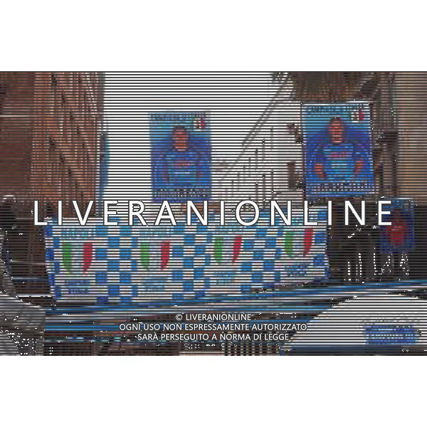 25-04-2023 NAPOLI- LA CITTA\' SI PREPARA AI FESTEGGIAMENTI DEL TERZO SCUDETTO FOTO MOSCA/AG. ALDO LIVERANI