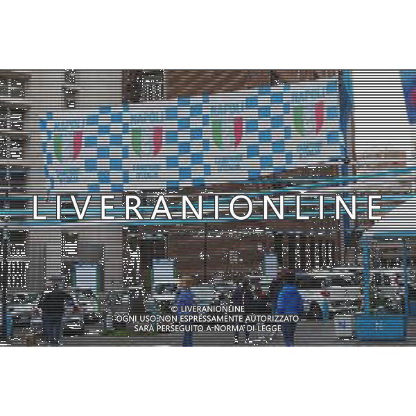 25-04-2023 NAPOLI- LA CITTA\' SI PREPARA AI FESTEGGIAMENTI DEL TERZO SCUDETTO FOTO MOSCA/AG. ALDO LIVERANI