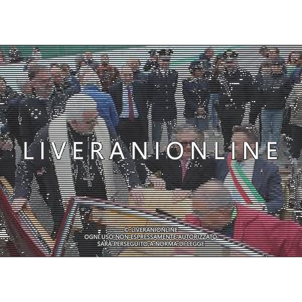 IMOLA 25 04 2023 AUTODROMO ENZO E DINO FERRARI 70∞ANNIVERSARIO DELL\'AUTODROMO ENZO E DINO FERRARI NELLA FOTO VESCOVO GIOVANNI MOSCIATTI GIANCARLO MINARDI PRESIDENTE FORMULA IMOLA E SINDACO MARCO PANIERI ©SANNA / AGENZIA ALDO LIVERANI SAS