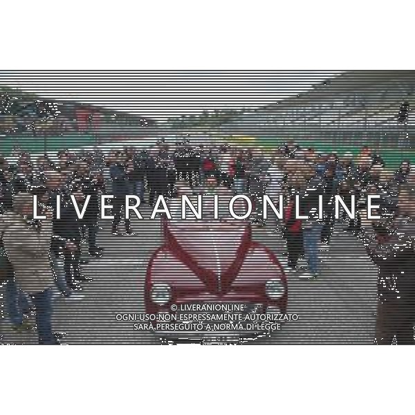 IMOLA 25 04 2023 AUTODROMO ENZO E DINO FERRARI 70∞ANNIVERSARIO DELL\'AUTODROMO ENZO E DINO FERRARI NELLA FOTO VESCOVO GIOVANNI MOSCIATTI GIANCARLO MINARDI PRESIDENTE FORMULA IMOLA E SINDACO MARCO PANIERI ©SANNA / AGENZIA ALDO LIVERANI SAS