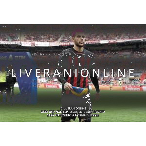 Theo Hernández (AC Milan) during the Italian soccer Serie A match AC Milan vs US Lecce on April 23, 2023 at Giuseppe Meazza Stadium in Milan, Italy. Photo by Emmanuele Mastrodonato/ag. Aldo Liverani sas/ AGENZIA ALDO LIVERANI SAS