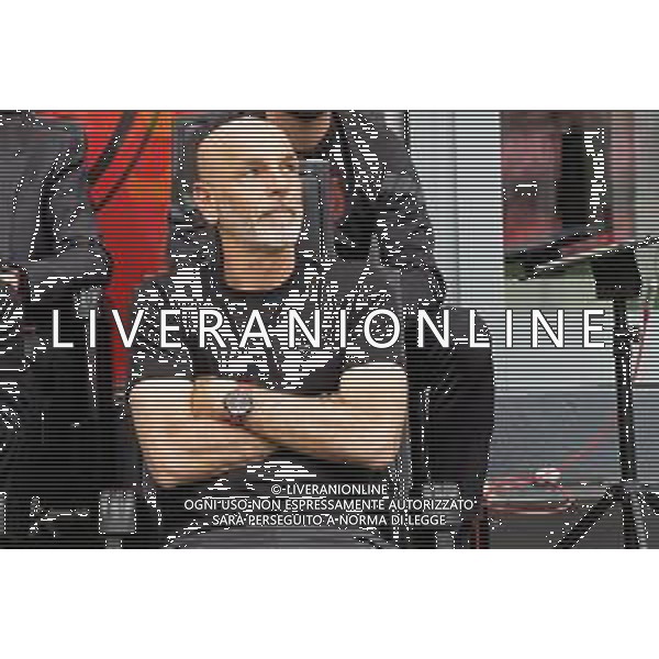 coach Stefano Pioli (AC Milan) during the Italian soccer Serie A match AC Milan vs US Lecce on April 23, 2023 at Giuseppe Meazza Stadium in Milan, Italy. Photo by Emmanuele Mastrodonato/ag. Aldo Liverani sas/ AGENZIA ALDO LIVERANI SAS