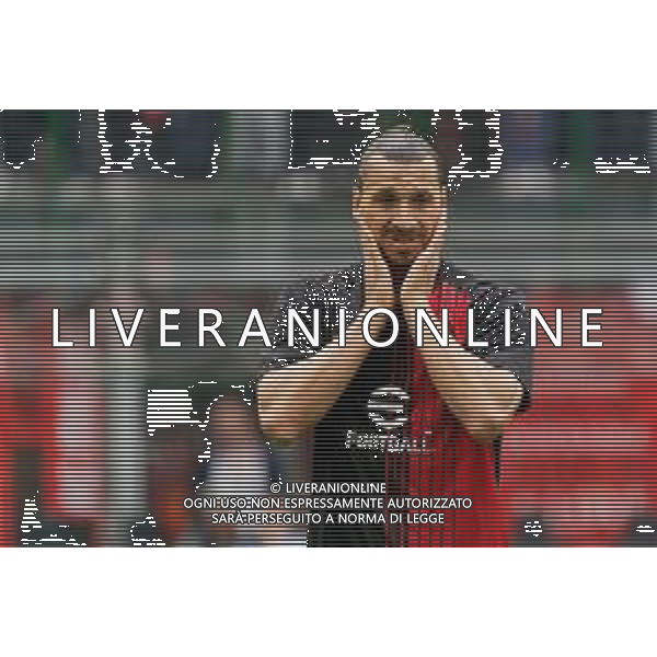 Zlatan Ibrahimović (AC Milan) during the Italian soccer Serie A match AC Milan vs US Lecce on April 23, 2023 at Giuseppe Meazza Stadium in Milan, Italy. Photo by Emmanuele Mastrodonato/ag. Aldo Liverani sas/ AGENZIA ALDO LIVERANI SAS