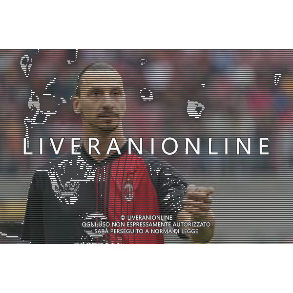 Zlatan Ibrahimović (AC Milan) during the Italian soccer Serie A match AC Milan vs US Lecce on April 23, 2023 at Giuseppe Meazza Stadium in Milan, Italy. Photo by Emmanuele Mastrodonato/ag. Aldo Liverani sas/ AGENZIA ALDO LIVERANI SAS