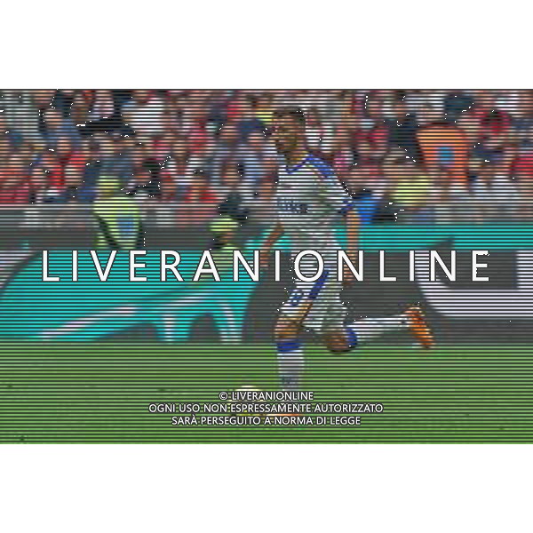 Remi Oudin (US Lecce) during the Italian soccer Serie A match AC Milan vs US Lecce on April 23, 2023 at Giuseppe Meazza Stadium in Milan, Italy. Photo by Emmanuele Mastrodonato/ag. Aldo Liverani sas/ AGENZIA ALDO LIVERANI SAS