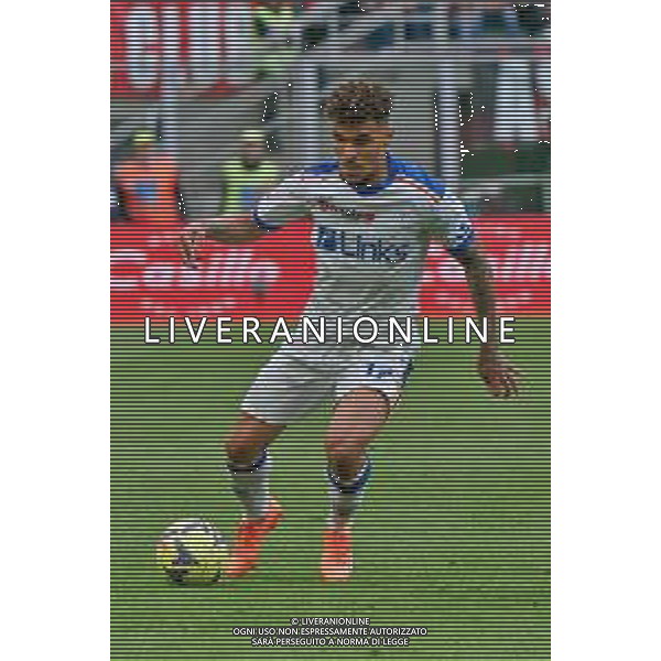Valentin Gendrey (US Lecce) during the Italian soccer Serie A match AC Milan vs US Lecce on April 23, 2023 at Giuseppe Meazza Stadium in Milan, Italy. Photo by Emmanuele Mastrodonato/ag. Aldo Liverani sas/ AGENZIA ALDO LIVERANI SAS