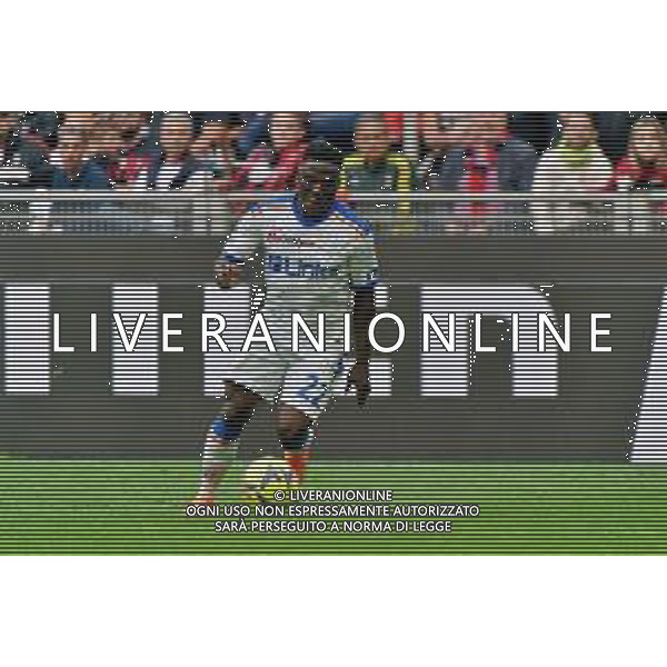 Lameck Banda (US Lecce) during the Italian soccer Serie A match AC Milan vs US Lecce on April 23, 2023 at Giuseppe Meazza Stadium in Milan, Italy. Photo by Emmanuele Mastrodonato/ag. Aldo Liverani sas/ AGENZIA ALDO LIVERANI SAS