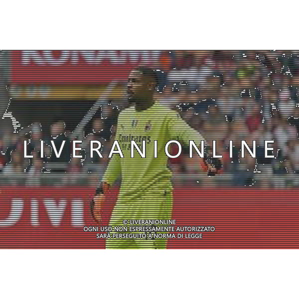Mike Maignan (AC Milan) during the Italian soccer Serie A match AC Milan vs US Lecce on April 23, 2023 at Giuseppe Meazza Stadium in Milan, Italy. Photo by Emmanuele Mastrodonato/ag. Aldo Liverani sas/ AGENZIA ALDO LIVERANI SAS