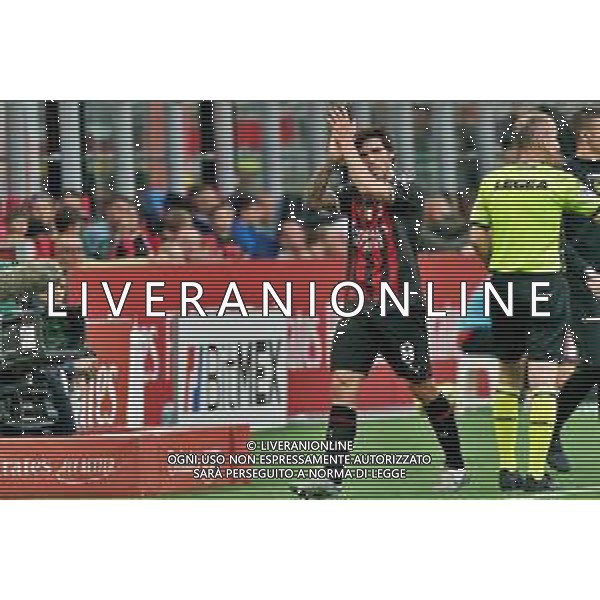 Sandro Tonali (AC Milan) during the Italian soccer Serie A match AC Milan vs US Lecce on April 23, 2023 at Giuseppe Meazza Stadium in Milan, Italy. Photo by Emmanuele Mastrodonato/ag. Aldo Liverani sas/ AGENZIA ALDO LIVERANI SAS