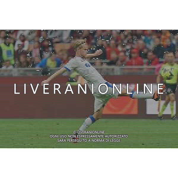 Morten Hjulmand (US Lecce) during the Italian soccer Serie A match AC Milan vs US Lecce on April 23, 2023 at Giuseppe Meazza Stadium in Milan, Italy. Photo by Emmanuele Mastrodonato/ag. Aldo Liverani sas/ AGENZIA ALDO LIVERANI SAS