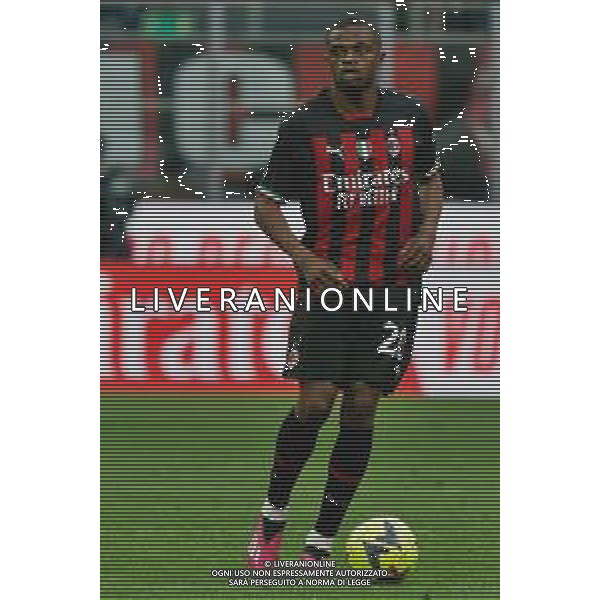 Pierre Kalulu (AC Milan) during the Italian soccer Serie A match AC Milan vs US Lecce on April 23, 2023 at Giuseppe Meazza Stadium in Milan, Italy. Photo by Emmanuele Mastrodonato/ag. Aldo Liverani sas/ AGENZIA ALDO LIVERANI SAS