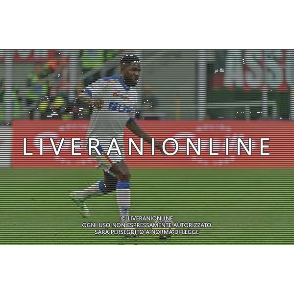 Samuel Umtiti (US Lecce) during the Italian soccer Serie A match AC Milan vs US Lecce on April 23, 2023 at Giuseppe Meazza Stadium in Milan, Italy. Photo by Emmanuele Mastrodonato/ag. Aldo Liverani sas/ AGENZIA ALDO LIVERANI SAS