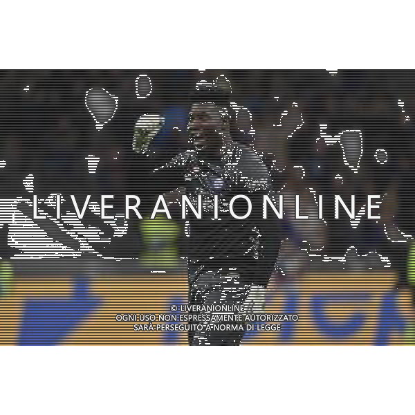 Andre\' Onana (Inter) esulta dopo il gol dell\'1 a 0 di Federico Dimarco (Inter) Inter vs Juventus Milano 26-04-2023 Stadio Giuseppe Meazza San Siro Coppa Italia Frecciarossa - semifinale gara di ritorno foto Roberto Garavaglia/ag. Aldo Liverani sas / AGENZIA ALDO LIVERANI SAS