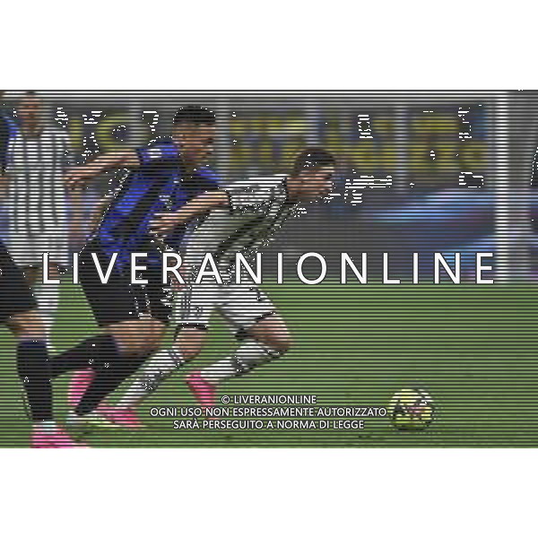Fabio Miretti (Juventus) e Lautaro Martinez (Inter) Inter vs Juventus Milano 26-04-2023 Stadio Giuseppe Meazza San Siro Coppa Italia Frecciarossa - semifinale gara di ritorno foto Roberto Garavaglia/ag. Aldo Liverani sas / AGENZIA ALDO LIVERANI SAS