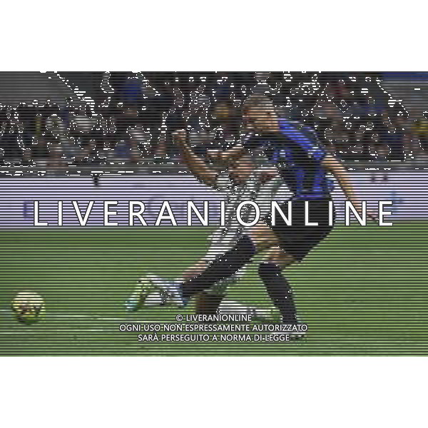 Edin Dzeko (Inter) segna il gol del 2 a 0 ma la rete viene annullata per fuorigioco Inter vs Juventus Milano 26-04-2023 Stadio Giuseppe Meazza San Siro Coppa Italia Frecciarossa - semifinale gara di ritorno foto Roberto Garavaglia/ag. Aldo Liverani sas/ AGENZIA ALDO LIVERANI SAS