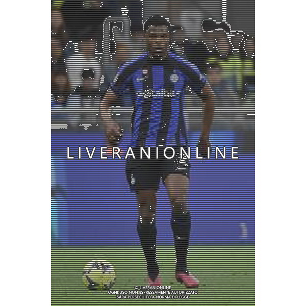 Denzel Dumfries (Inter) Inter vs Juventus Milano 26-04-2023 Stadio Giuseppe Meazza San Siro Coppa Italia Frecciarossa - semifinale gara di ritorno foto Roberto Garavaglia/ag. Aldo Liverani sas