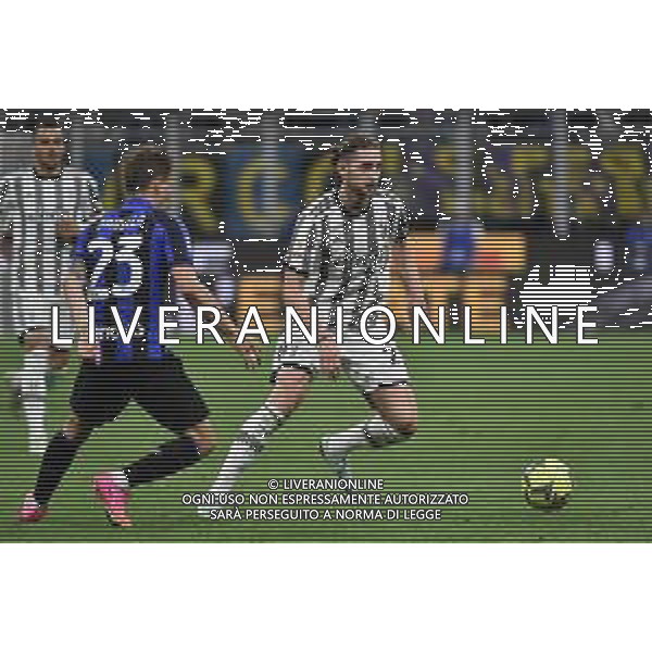 Adrien Rabiot (Juventus) Inter vs Juventus Milano 26-04-2023 Stadio Giuseppe Meazza San Siro Coppa Italia Frecciarossa - semifinale gara di ritorno foto Roberto Garavaglia/ag. Aldo Liverani sas