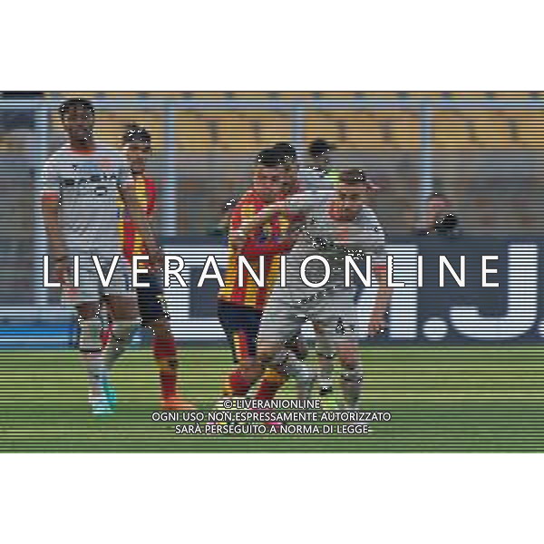 Sandi Lovric (Udinese Calcio) and Gabriel Strefezza (US Lecce) during the Italian soccer Serie A match US Lecce vs Udinese Calcio on April 28, 2023 at Via del Mare Stadium in Lecce, Italy. Photo by Emmanuele Mastrodonato/ag. Aldo Liverani sas/ AGENZIA ALDO LIVERANI SAS