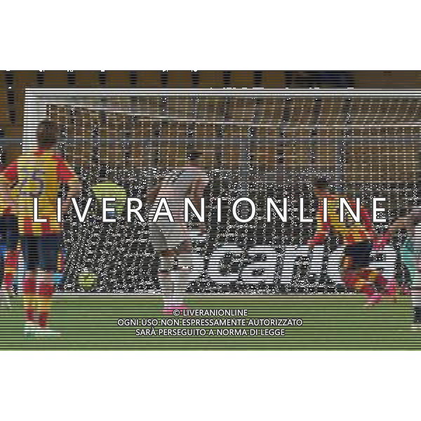Gabriel Strefezza (US Lecce) scores a goal of 1-0 during the Italian soccer Serie A match US Lecce vs Udinese Calcio on April 28, 2023 at Via del Mare Stadium in Lecce, Italy. Photo by Emmanuele Mastrodonato/ag. Aldo Liverani sas/ AGENZIA ALDO LIVERANI SAS