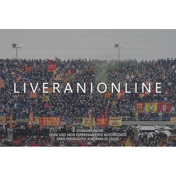 Supporters of US Lecce during the Italian soccer Serie A match US Lecce vs Udinese Calcio on April 28, 2023 at Via del Mare Stadium in Lecce, Italy. Photo by Emmanuele Mastrodonato/ag. Aldo Liverani sas/ AGENZIA ALDO LIVERANI SAS