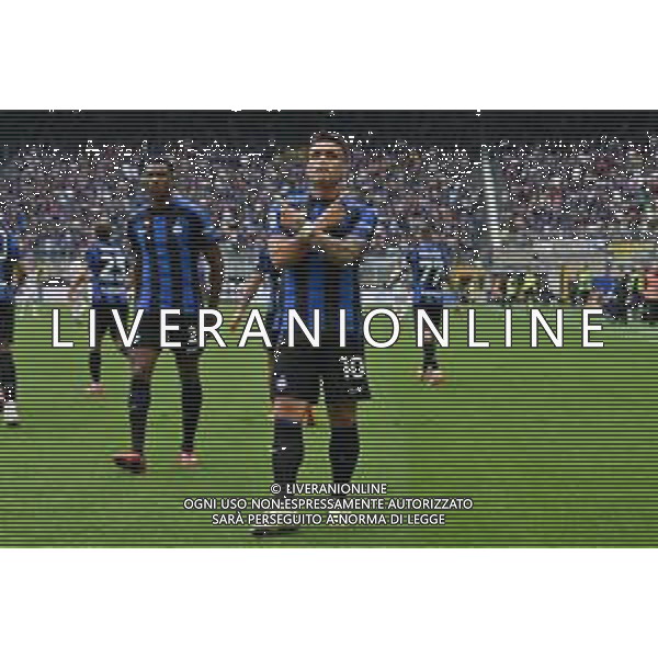 Lautaro Martinez (Inter) esulta dopo il secondo gol del 3 a 1 Inter vs Lazio Milano 30-04-2023 Stadio Giuseppe Meazza - San Siro Campionato Serie A TIM - 32a giornata foto Roberto Garavaglia/ag. Aldo Liverani sas / AGENZIA ALDO LIVERANI SAS