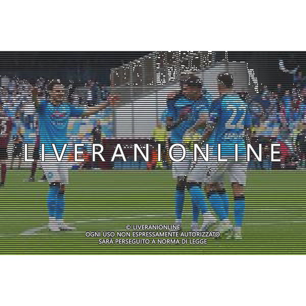 Napoli-Salernitana Campionato Calcio Serie A Tim 30.04.2023 Nella foto: esultanza dopo il gol di Mathias Olivera Foto Mosca / AGENZIA ALDO LIVERANI SAS