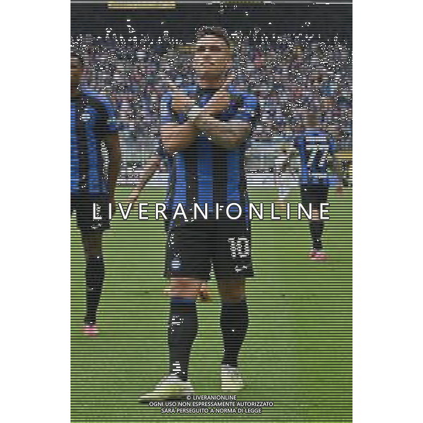 Lautaro Martinez (Inter) esulta dopo il gol del 3 a 1 Inter vs Lazio Milano 30-04-2023 Stadio Giuseppe Meazza - San Siro Campionato Serie A TIM - 32a giornata foto Roberto Garavaglia/ag. Aldo Liverani sas