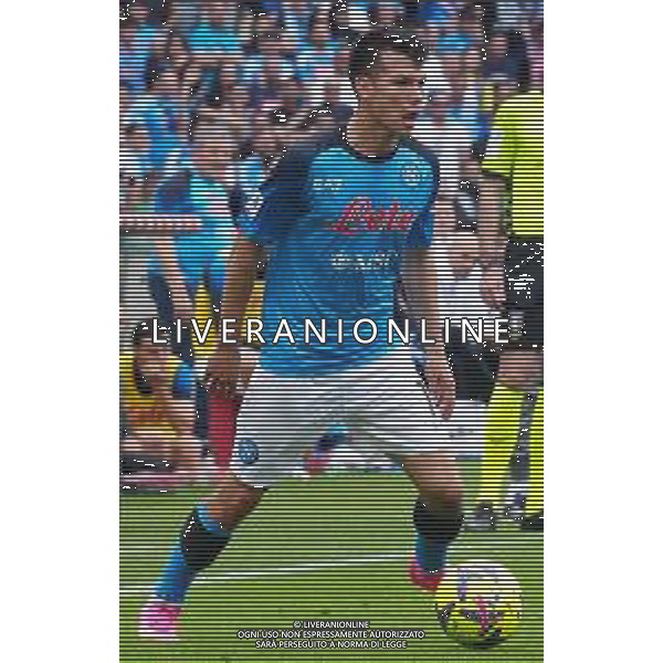 30-04-2023 NAPOLO CAMPIONATO DI CALCIO SERIE A NAPOLI SALERNITANA NELLA FOTO: Hirving Lozano FOTO MOSCA\AG.ALDO LIVERANI