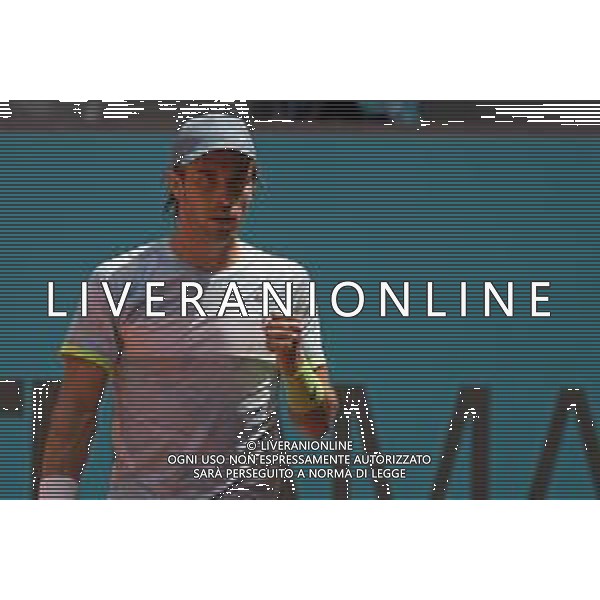 Mutua Madrid Open Borna Coric during his match against on Alexdander Davidovich Fokina of the Mutua Madrid Open at La Caja Magica on 2st May, 2023 in Madrid, ©Andrea Rosito / AGENZIA ALDO LIVERANI SAS