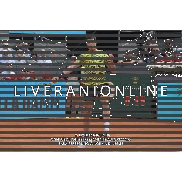 Mutua Madrid Open Carlos Alcaraz during his match against on Alexander Zverev of the Mutua Madrid Open at La Caja Magica on 2st May, 2023 in Madrid, ©Andrea Rosito / AGENZIA ALDO LIVERANI SAS