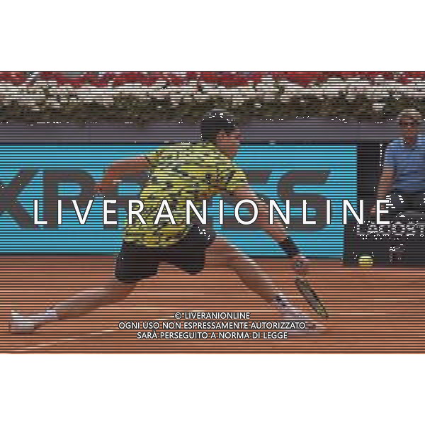 Mutua Madrid Open Carlos Alcaraz during his match against on Alexander Zverev of the Mutua Madrid Open at La Caja Magica on 2st May, 2023 in Madrid, ©Andrea Rosito / AGENZIA ALDO LIVERANI SAS