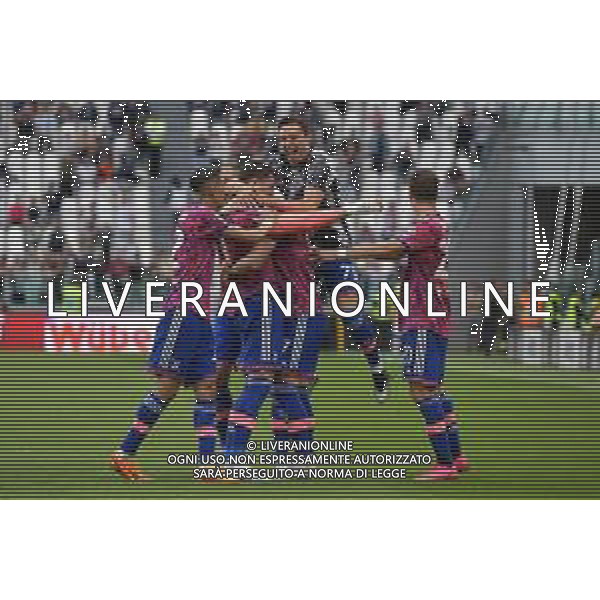 Torino 03.05.2023 Allianz Stadium Juventus vs Lecce Campionato Calcio Serie A TIM 2022/2023 33a giornata Nella foto: esultanza juventus dopo il gol di dusan vlahovic ©Viganti / AGENZIA ALDO LIVERANI SAS